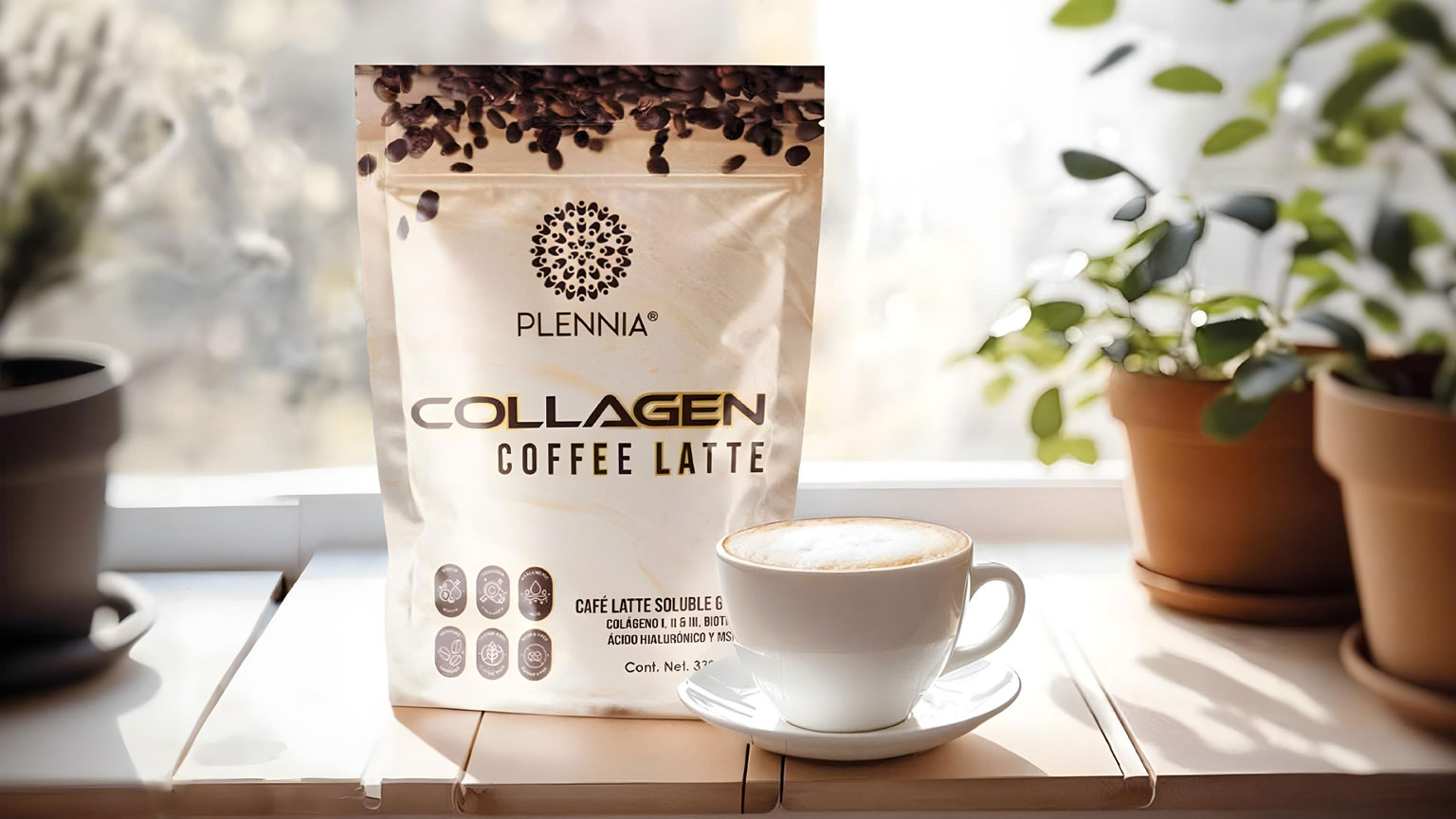 Plennia Collagen Coffee Latte