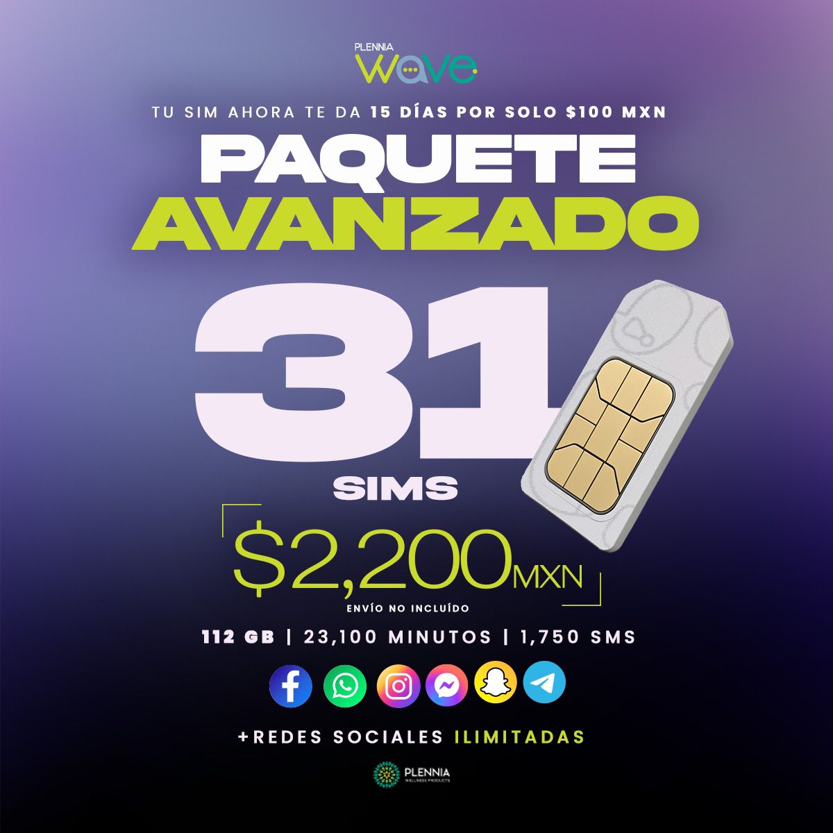 Kit Avanzado Plennia Wave 31 SIMs | Distribuidor Telefonía Móvil
