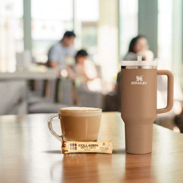Stanley Quencher H2.0 Flowstate 40 oz para que lleves tu Collagen Coffee Latte a todos lados