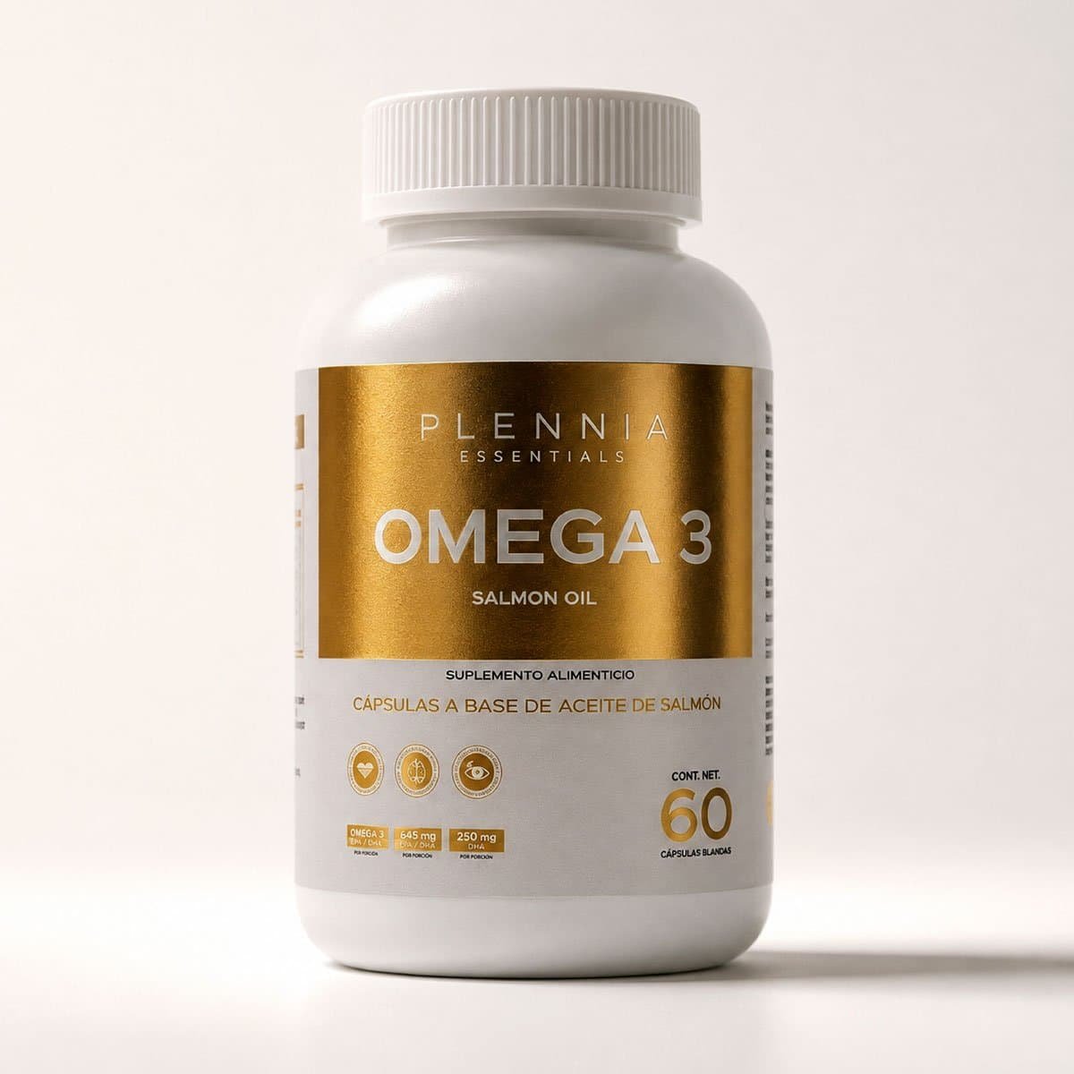 Plennia Omega 3 | Aceite de Salmón 60 Cápsulas